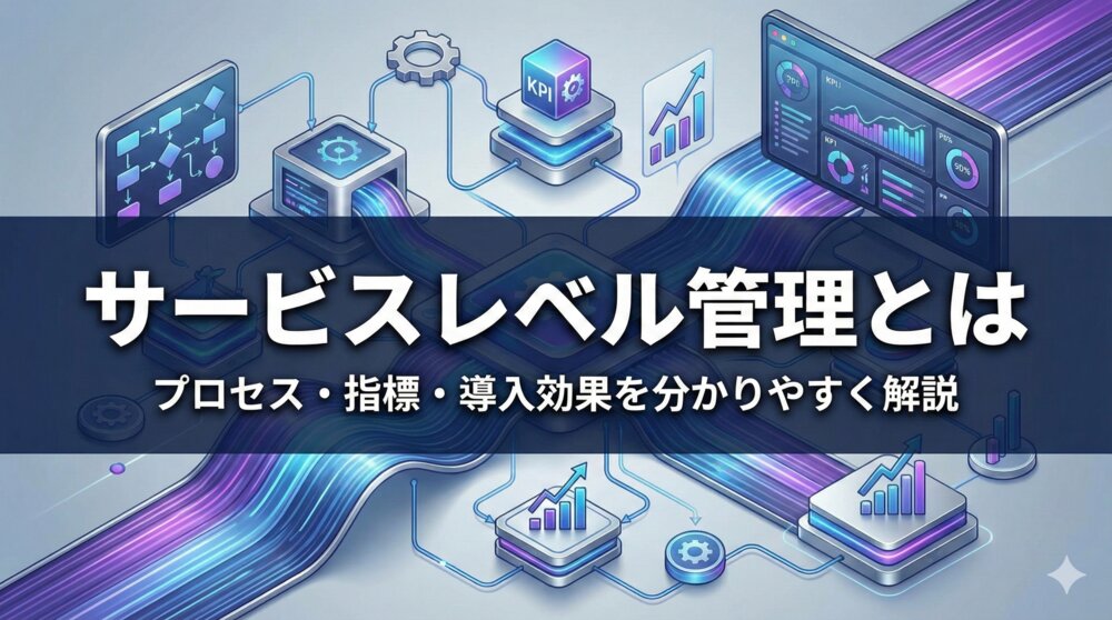 サービスレベル管理（SLM）とは？　プロセス・指標・導入効果を分かりやすく解説